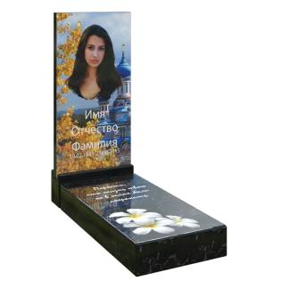 Цветник  из стекла с керамической печатью